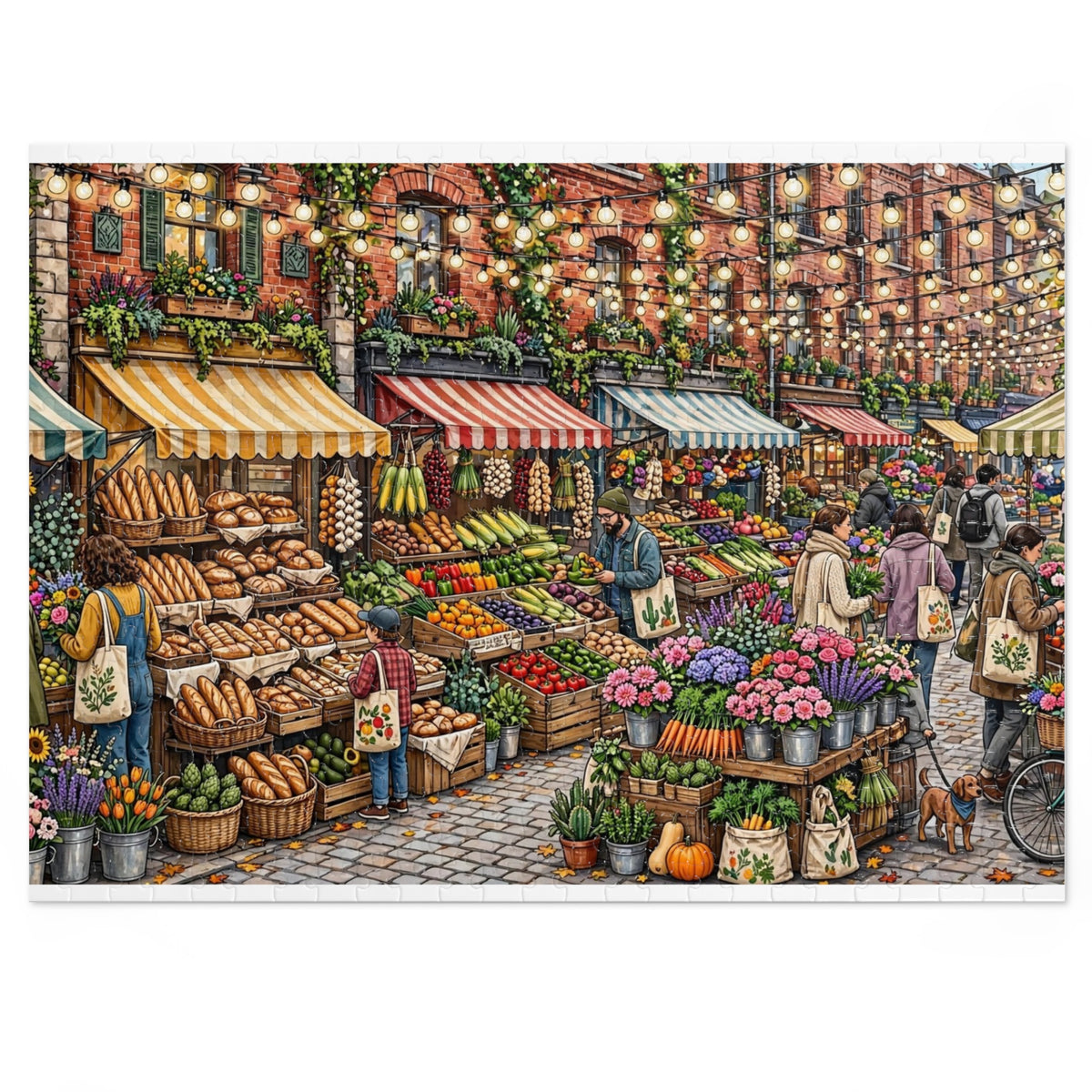 Farmers Market Day — 1000-Piece Jigsaw Puzzle in Tin Box