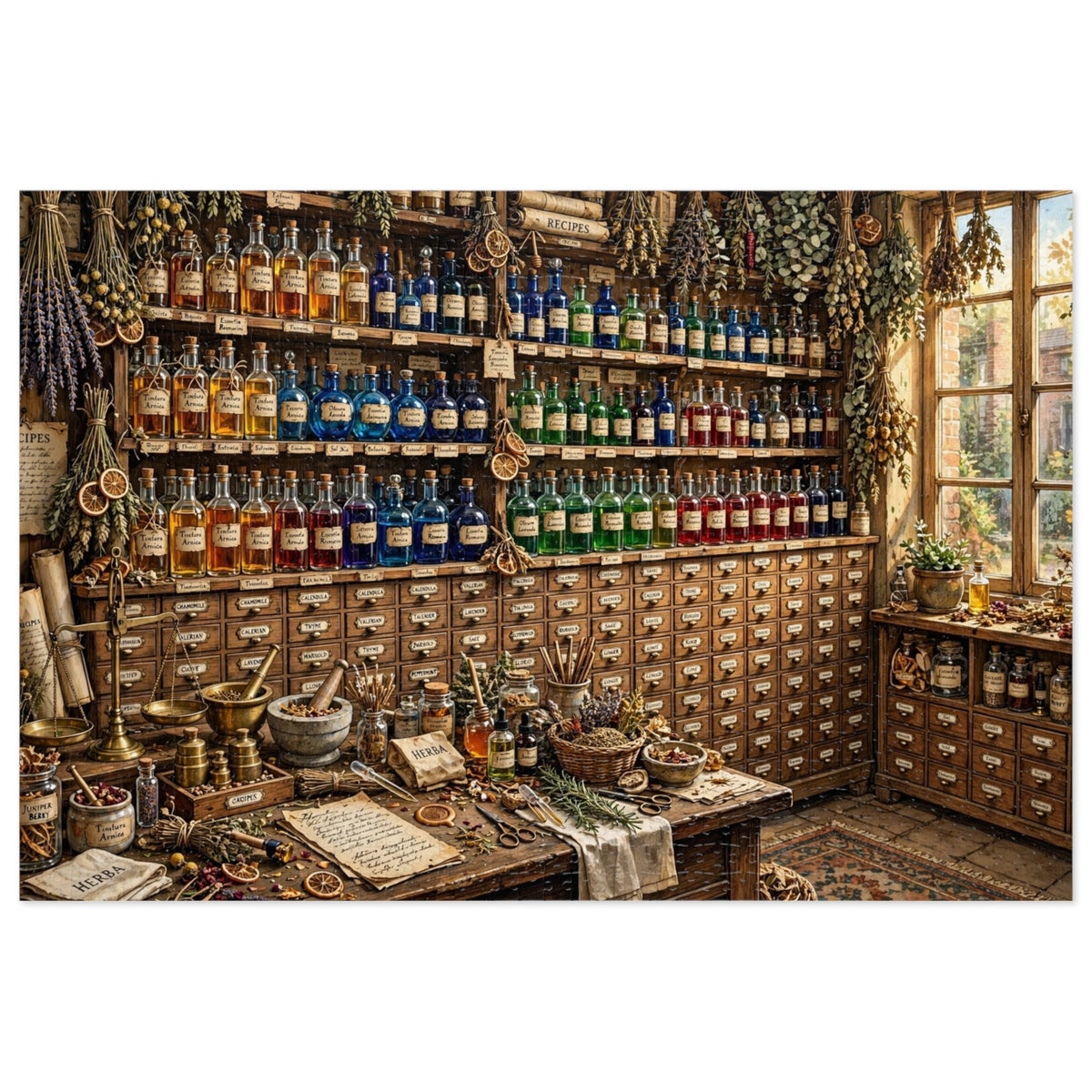 The Apothecary Shop — 1000-Piece Jigsaw Puzzle in Tin Box