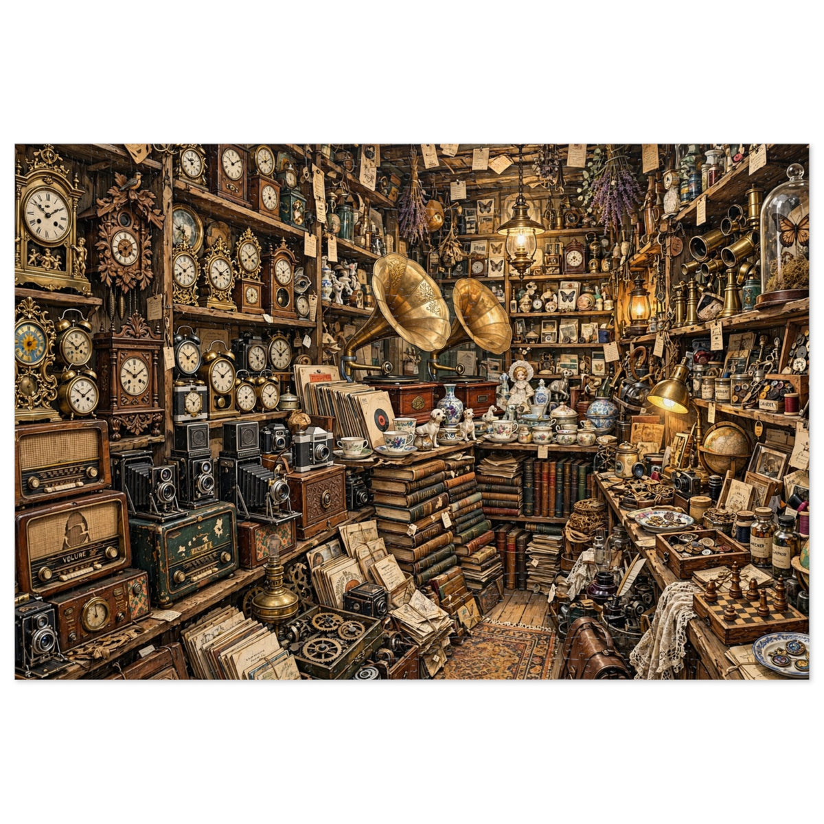 The Antique Shop — 1000-Piece Jigsaw Puzzle in Tin Box