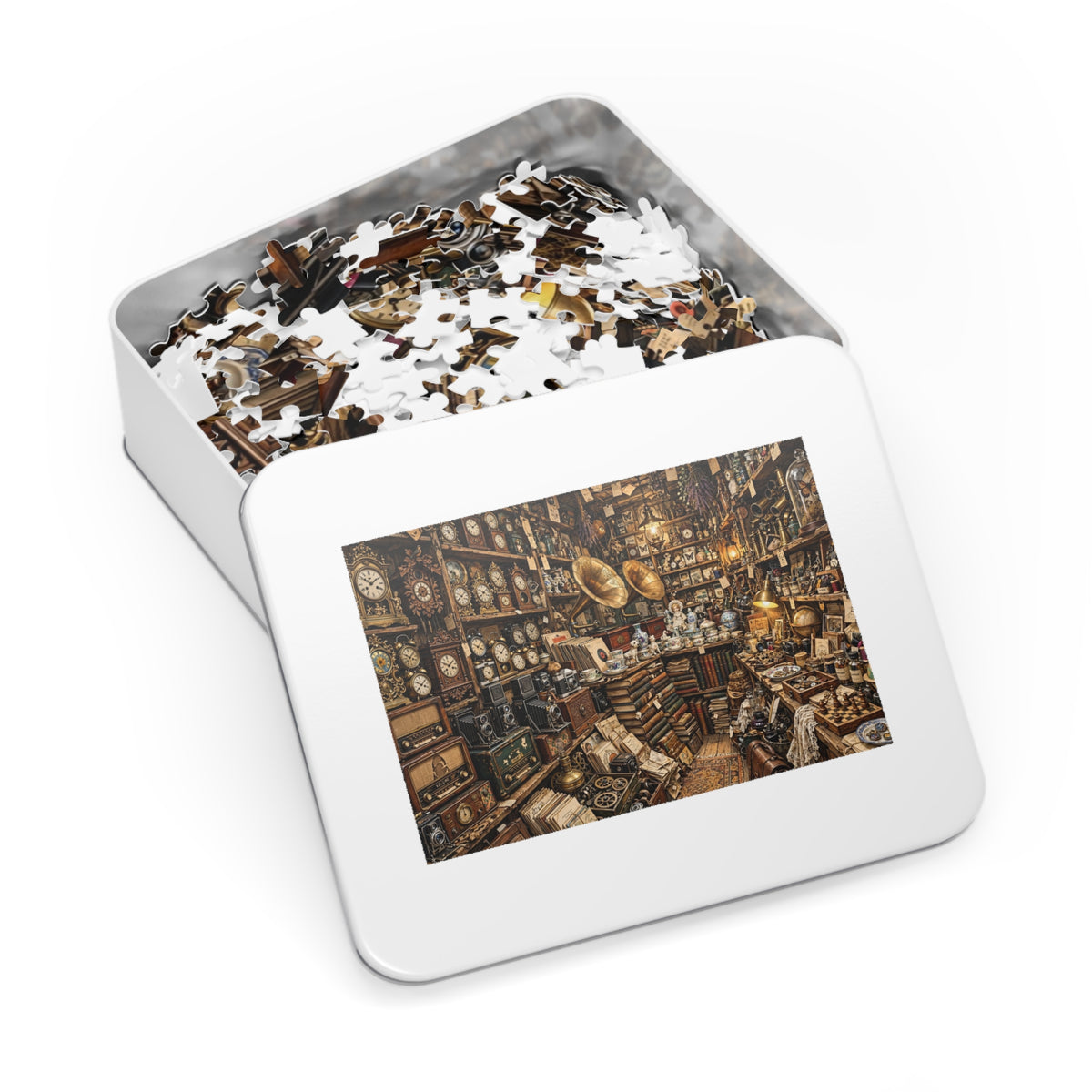 The Antique Shop — 1000-Piece Jigsaw Puzzle in Tin Box