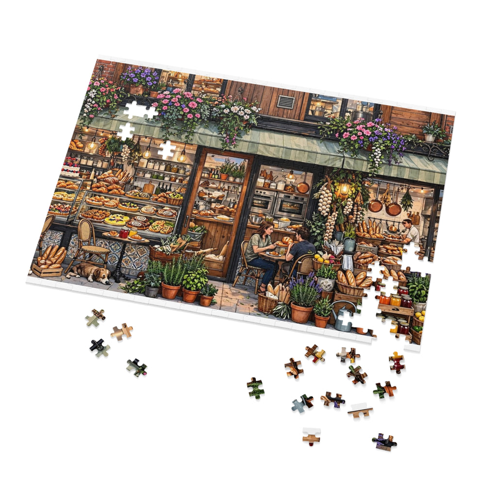 The Village Bakery — 1000-Piece Jigsaw Puzzle in Tin Box