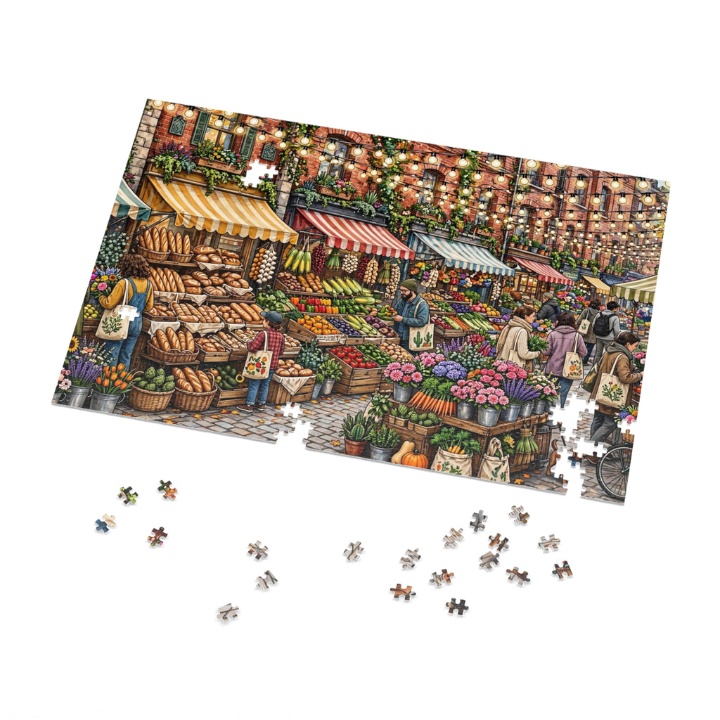 Farmers Market Day — 1000-Piece Jigsaw Puzzle in Tin Box