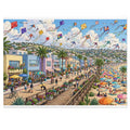 Coastal Town Harbor — 1000-Piece Jigsaw Puzzle in Tin Box